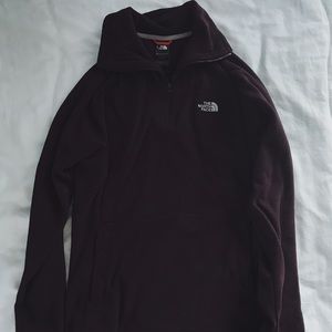 Plum purple fleece north face jacket